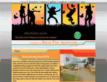 Tablet Screenshot of huronview-apts.com